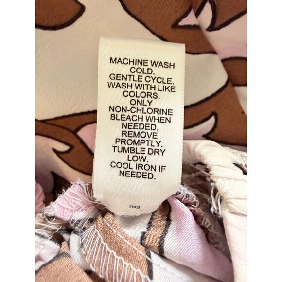 Cato Parisian Cafe Orchid Bouq Maxi Skirt Pink Brown XL NWT Pockets Garden Party - Picture 10 of 10